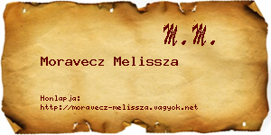 Moravecz Melissza névjegykártya